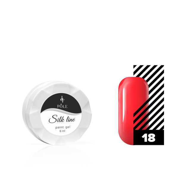 18-sonli pole Silk line yupqa chiziqli jel bo'yoq neon qizil(6 ml.) 245765