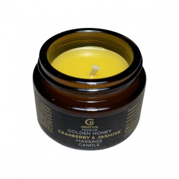 Grattol Premium Massage Candle Cranberry & Jasmine GPMC05