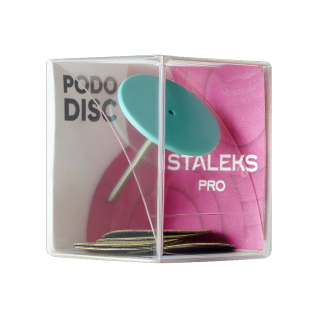 Disk pedikyurasi plastik PODODISC STALEKS PRO L almashtiriladigan fayl bilan to'ldirilgan 180 grit 5 dona (25 mm) PPDset-25