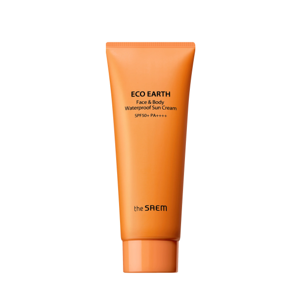 THE SAEM ECO EARTH FACE & BODY WATERPROOF SUN CREAM  SPF50+   10887