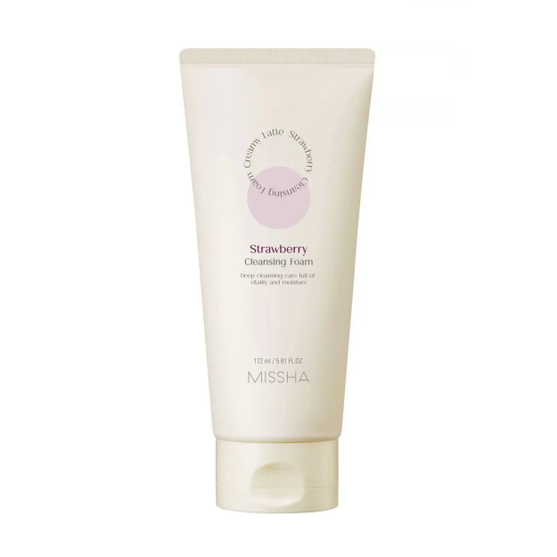 MISSHA CREAMY LATTE STRAWBERRY CLEANSING FOAM   10192