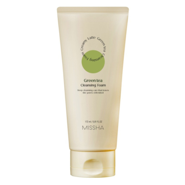 MISSHA CREAMY LATTE GREEN TEA CLEANSING FOAM   10193