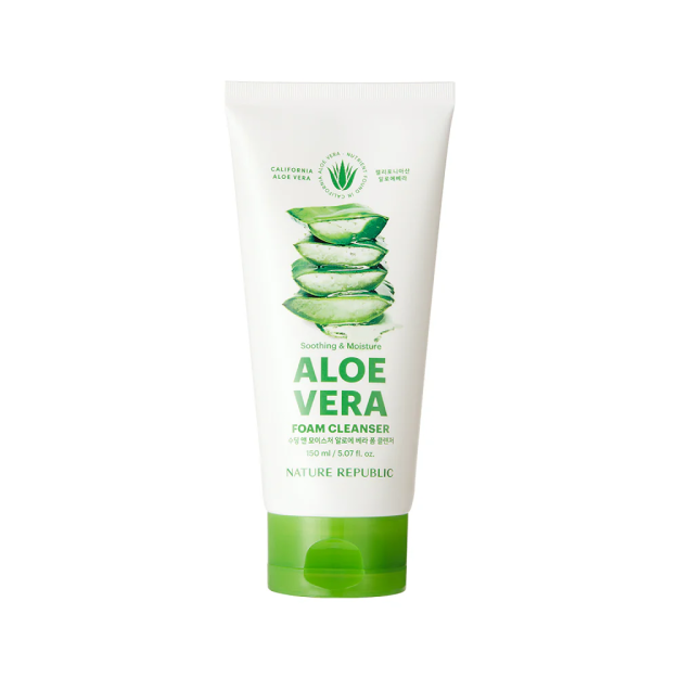 NATURE REPUBLIC SOOTHING & MOISTURE ALOE VERA FOAM CLEANSER 10413