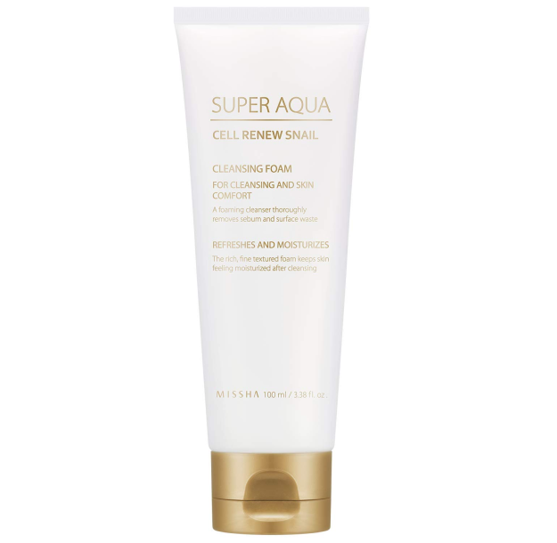 MISSHA SUPER AQUA CELL RENEW SNAIL CLEANSING FOAM   12198