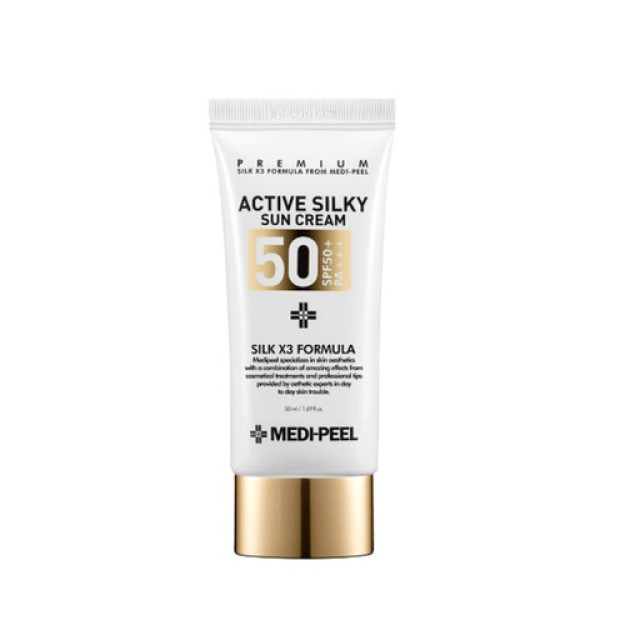 MEDI-PEEL ACTIVE SILKY SUN CREAM SPF50+PA+++   10048