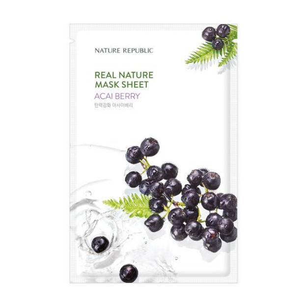 NATURE REPUBLIC REAL NATURE ACAI BERRY MASK SHEET 10087