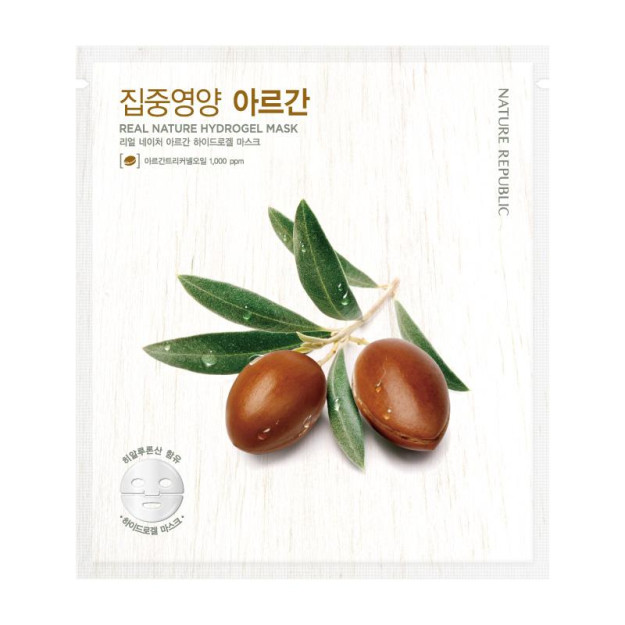 NATURE REPUBLIC REAL NATURE ARGAN HYDROGEL MASK   10086