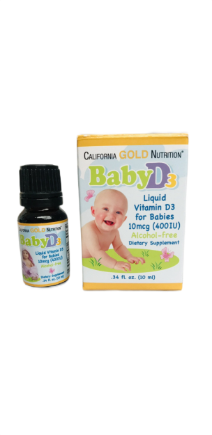Жидкий Витамин D3 для детей Gold Nutrition США 10 мл UNVIT28