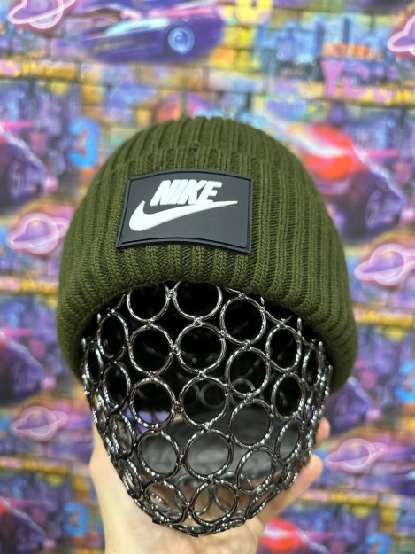 Beanie shapka, qishki, issiq, erkaklar Nike Shpkasharf35