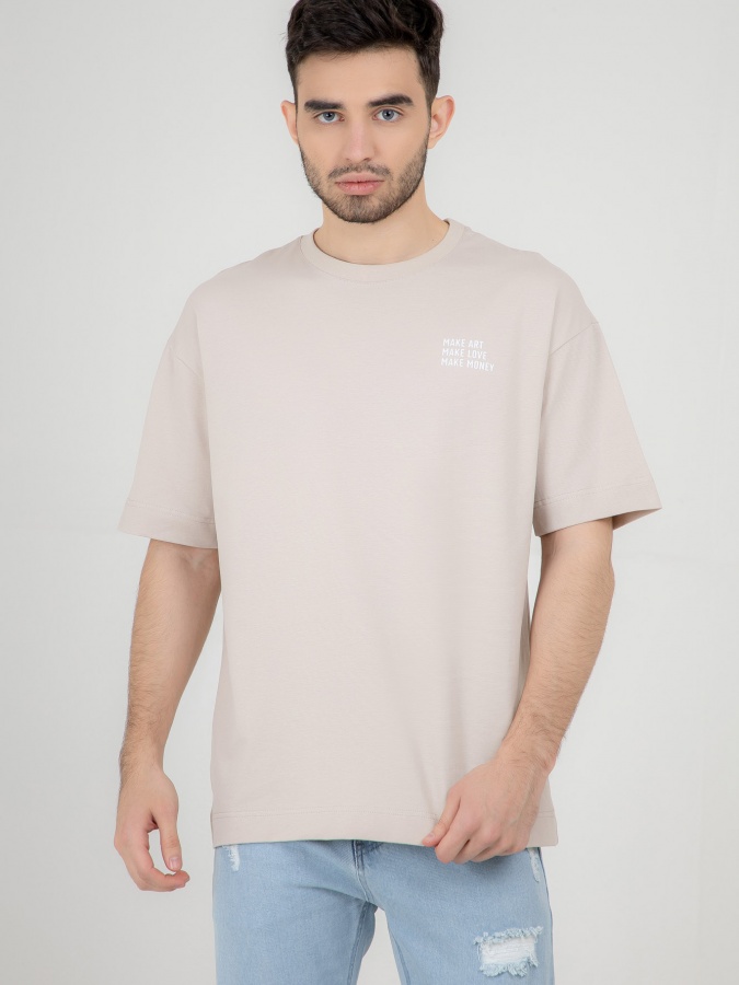 Futbolka qisqa qisma Beige M  SS22CA2N-25-14-11632