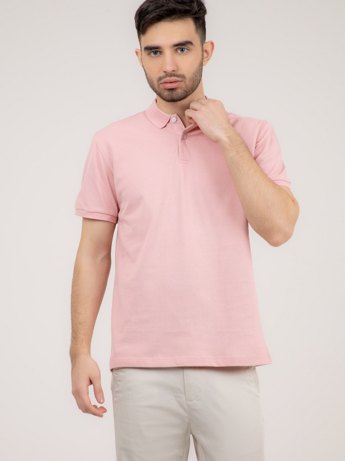 Polo qisqa qisma pushti M  SS22CA2N-17-9-11375