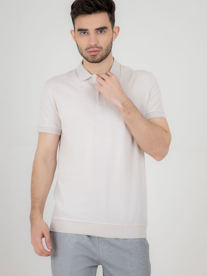 Polo qisqa qisma Beige S  SS22CA2N-17-14-11422