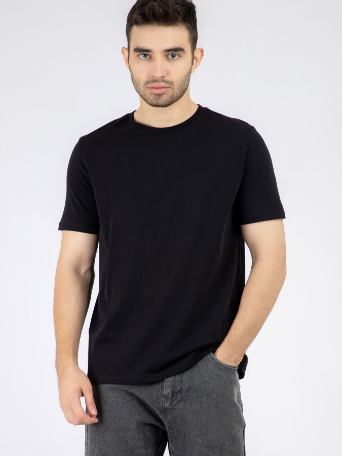 Qora S qisqa qisma futbolka  SS22CA2N-25-4-11031