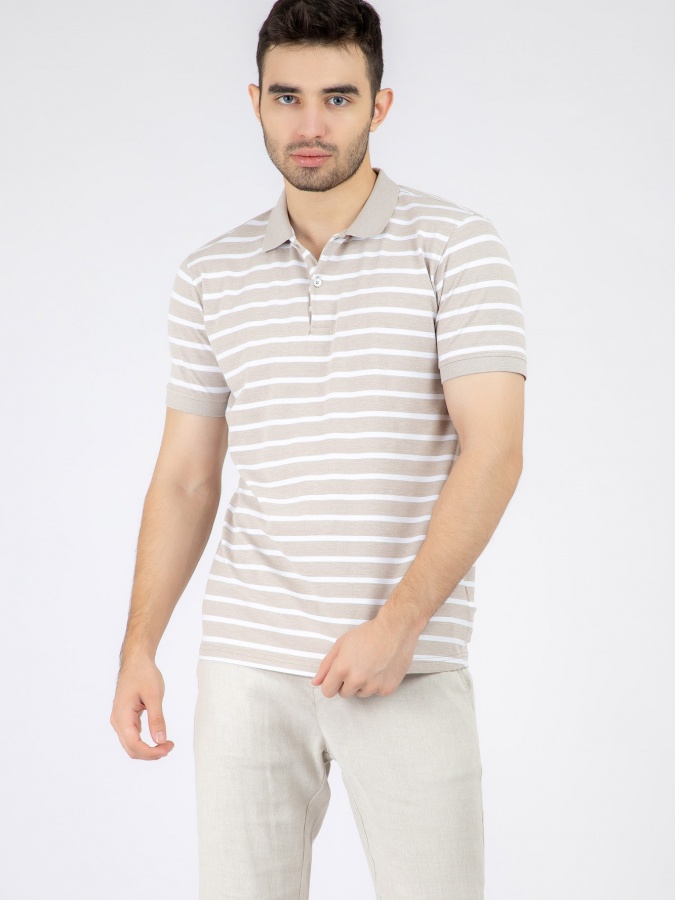 Polo qisqa qisma Beige XL  SS22CA2N-17-14-11396