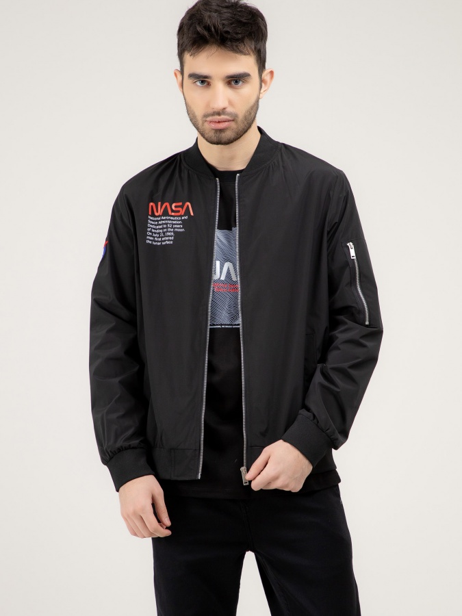 Windbreaker qisqa uzunligi qora XXL SS22CA1N-27-4-11158