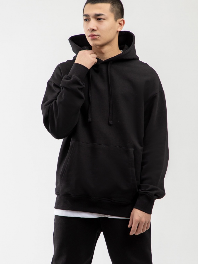 Sweatshirt qisqa uzunligi qora XXL SS23CA2N-2-12404