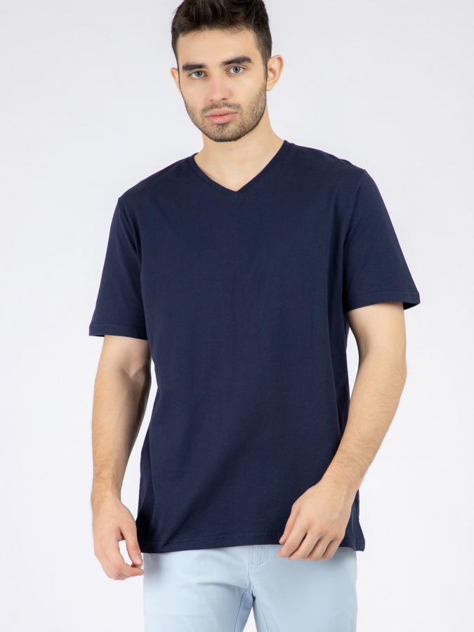 Qisqa yengli futbolka Navy S SS22CA2N-25-7-11206