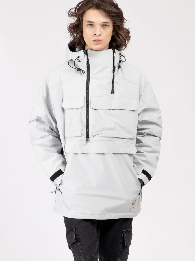 Qisqa uzunlikdagi anorak Grey L  AW22CA1N-40-11962