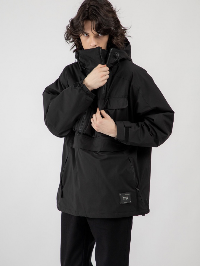 Qora M qisqa uzunlikdagi anorak  AW22CA1N-40-11962