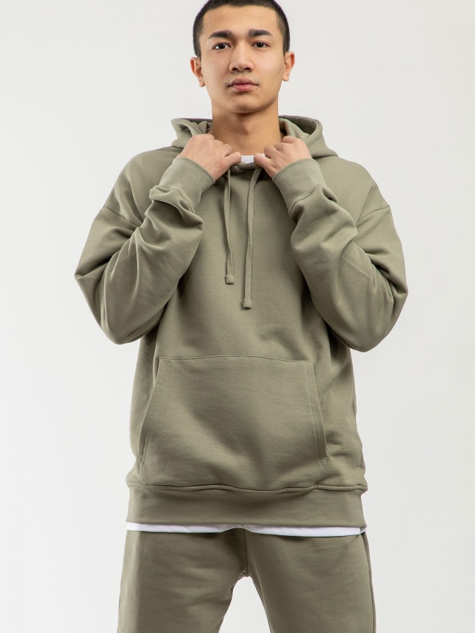 Hoodie qisqa uzunligi xaki XXL SS23CA2N-2-12404