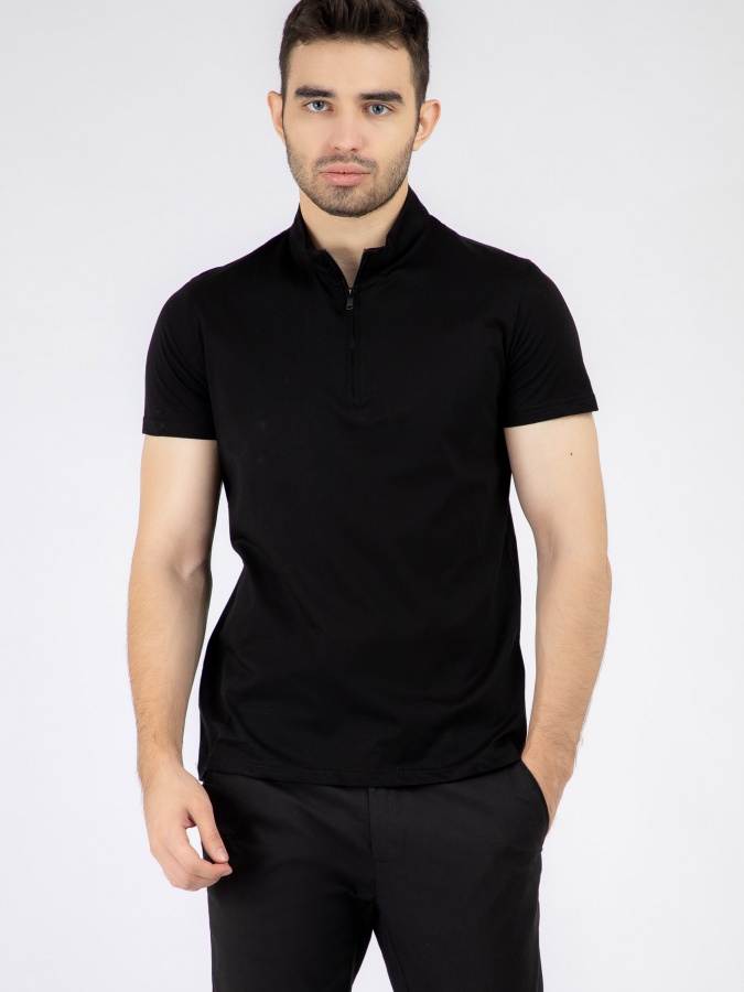 Qisqa yengli polo Black S SS22CA2N-17-4-11187