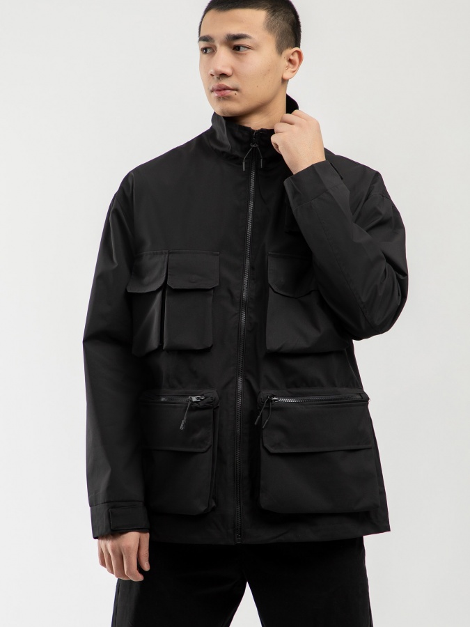 Ветровка короткая длина Black L SS23CA1N-27-12370