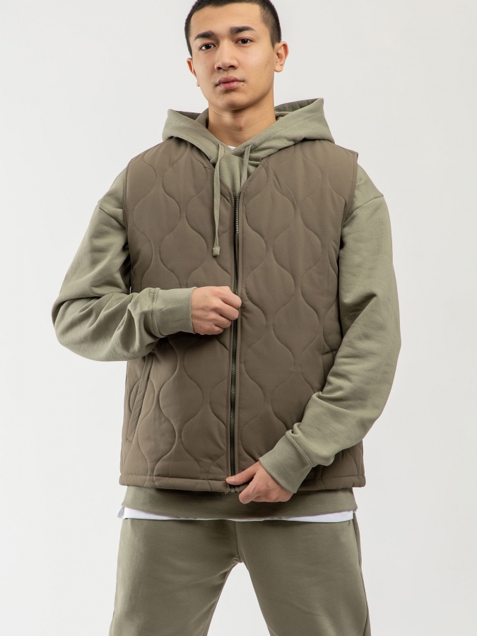 Жилетка короткая длина Khaki M SS23CA1N-32-12339