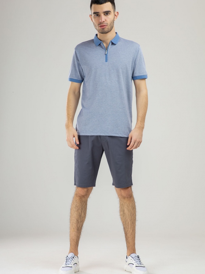 Qisqa yengli polo Blue S SS21CA2N-17-5-9655
