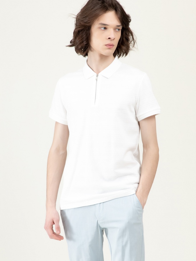 Qisqa yengli polo White XXL SS23CA2N-17-12446
