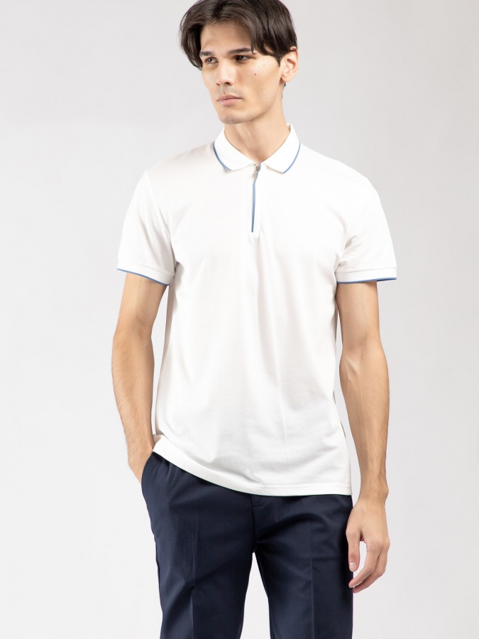 Qisqa yengli polo White M SS23CA2N-17-12448