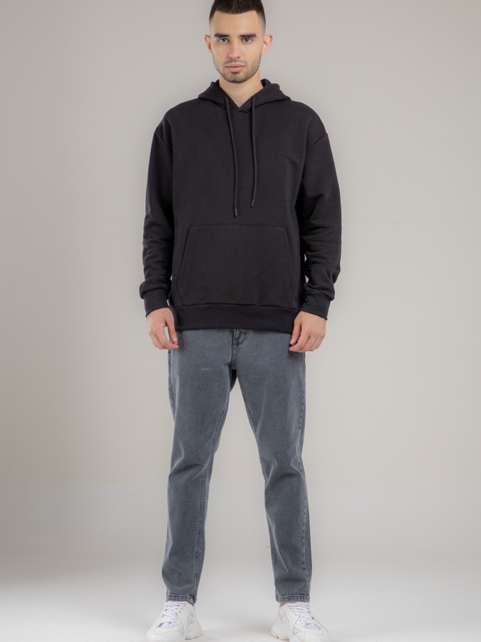 Sweatshirt Terra Pro qisqa uzunligi, erkaklar uchun, paxta qora L  AW21CA2S-2-10196