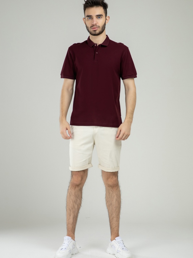 Qisqa yengli polo Dark Red XL SS21CA2N-17-10090