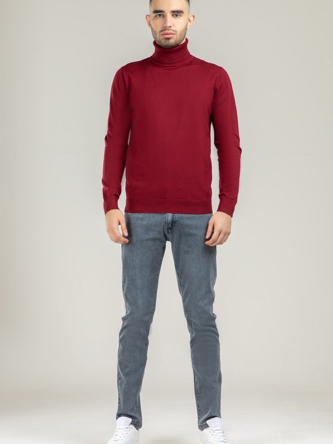 Terra Pro jumper uzun qisma, erkaklar uchun, Dark Red m rayon  AW21CA2N-29-10095
