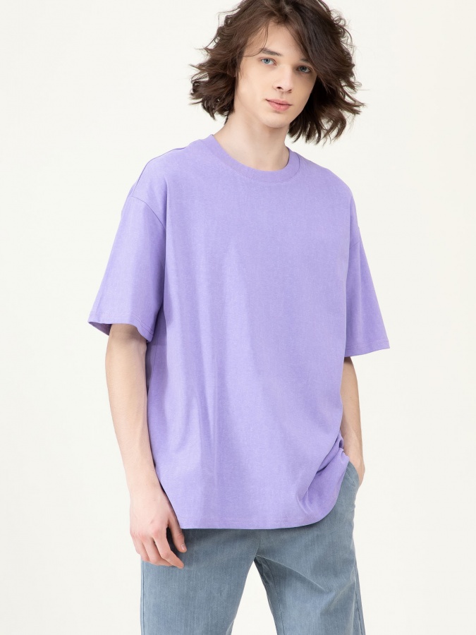 Qisqa yengli futbolka Lilac M SS23CA2N-25-12551