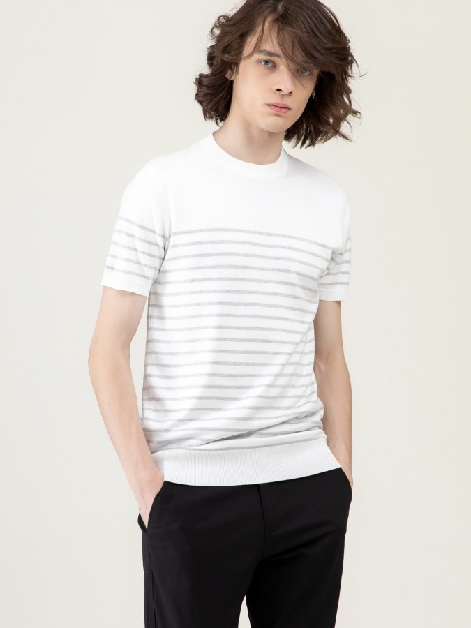Джемпер короткий рукав Grey XXL SS23CA2N-29-12359