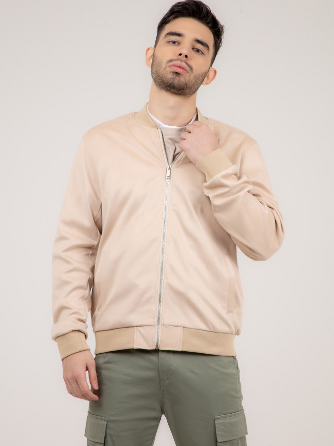 Shamol to'sar qisqa uzunligi Beige M SS22CA1N-27-14-11299