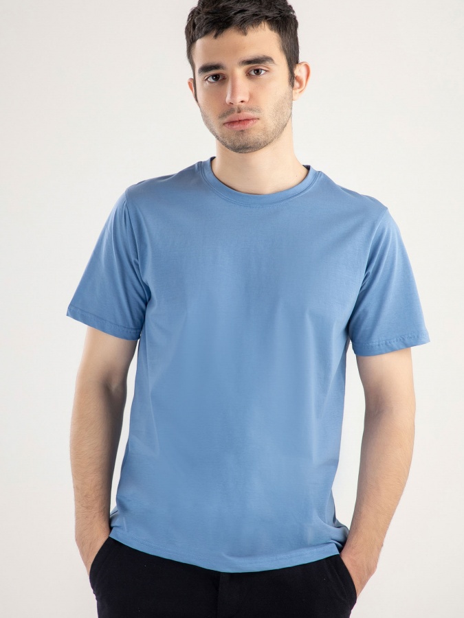 T-shirt Terra Pro qisqa qisma, erkaklar uchun, moviy l mercirized paxta  SS21CA2N-25-10109