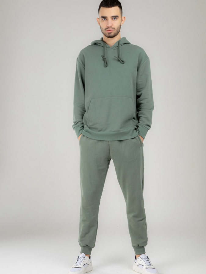 Sweatshirt Terra Pro qisqa uzunligi, erkaklar uchun, paxta Khaki L AW21CA2S-2-10196