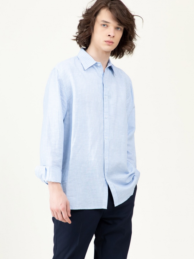 Рубашка длинный рукав Blue XXL SS23CA2N-19-12391