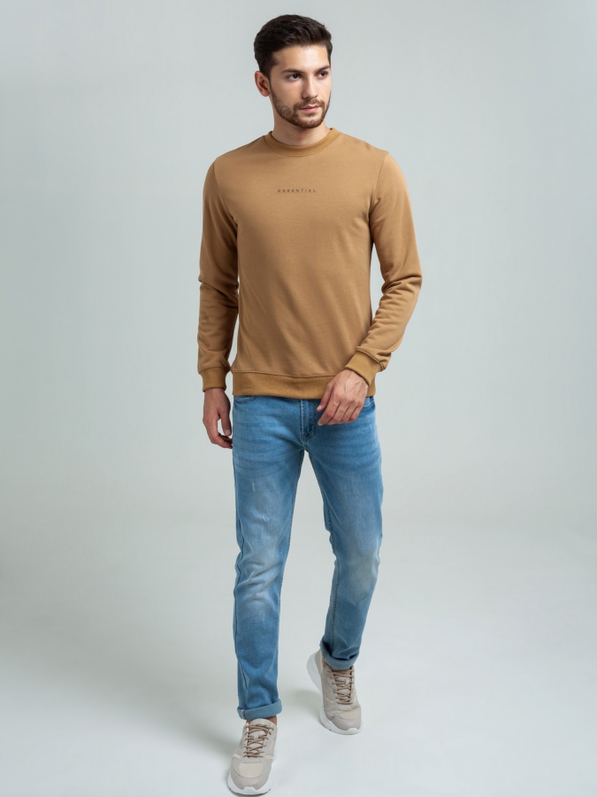 Sweatshirt qisqa Beige S  SS20CA2N-2-14-7353