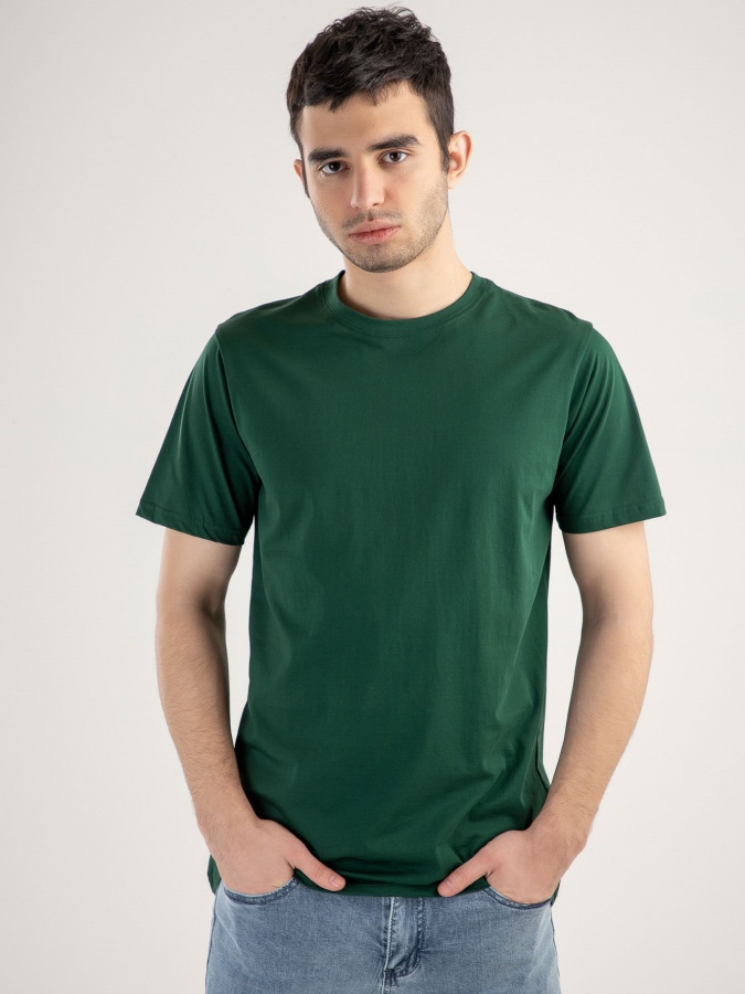 Футболка Короткий Рукав Terra Pro, для мужчин, мерсиризированный хлопок Green L SS21CA2N-25-10109