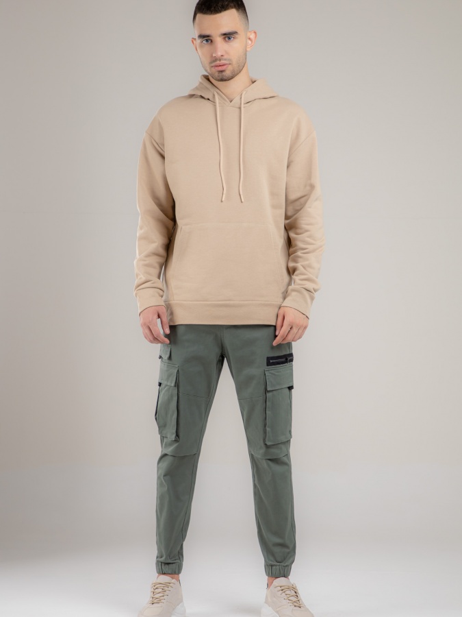 Толстовка Короткая Длина Terra Pro, для мужчин, хлопок Beige M AW21CA2S-2-10196