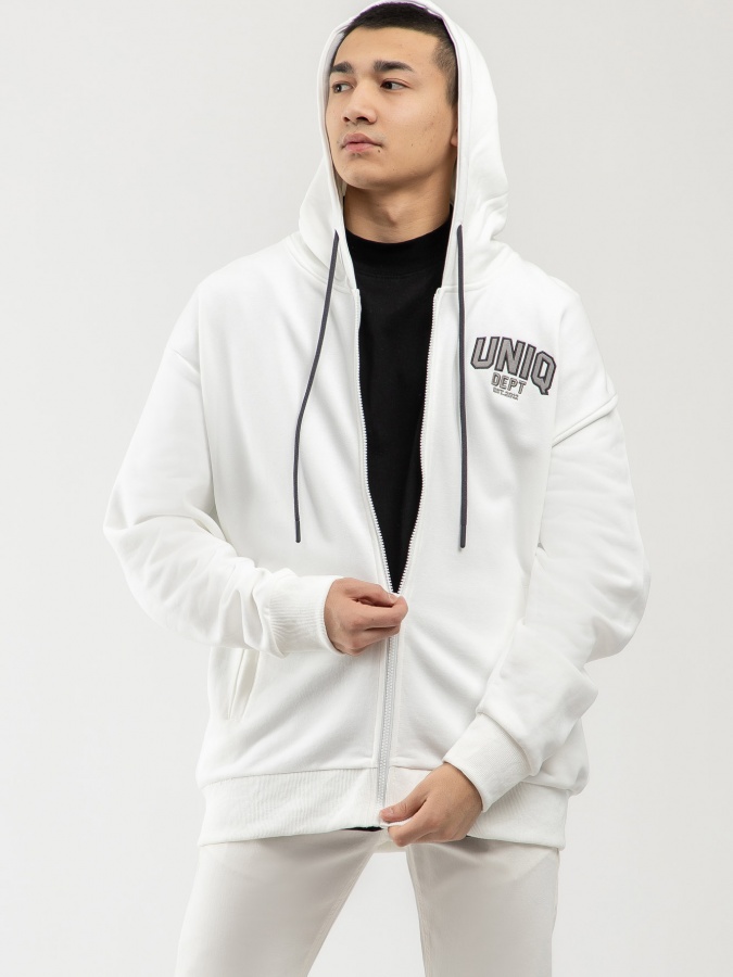 Sweatshirt qisqa uzunlikdagi oq M  SS23CA2N-2-12538