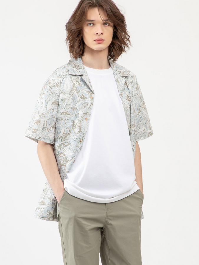 Moviy M ko'ylak qisqa qisma  SS23CA2N-19-12575