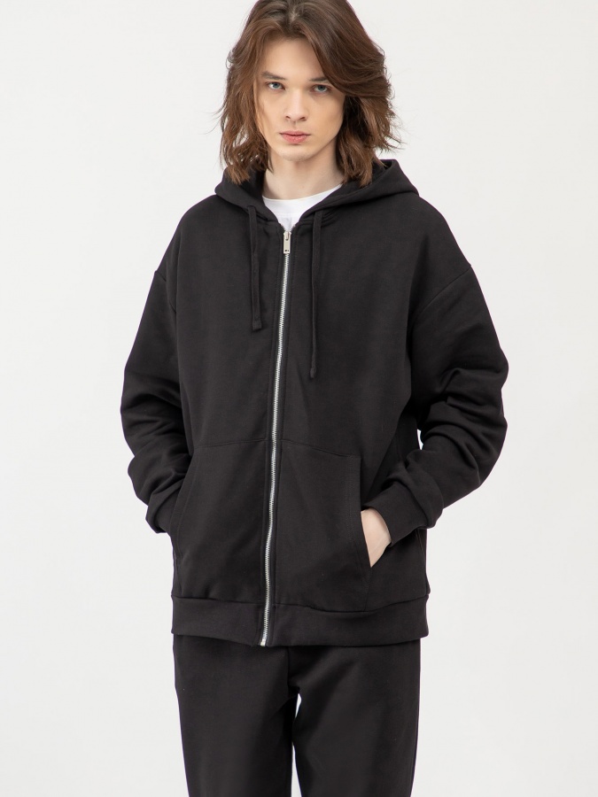 Sweatshirt qisqa uzunligi qora L  SS23CA2N-2-12402