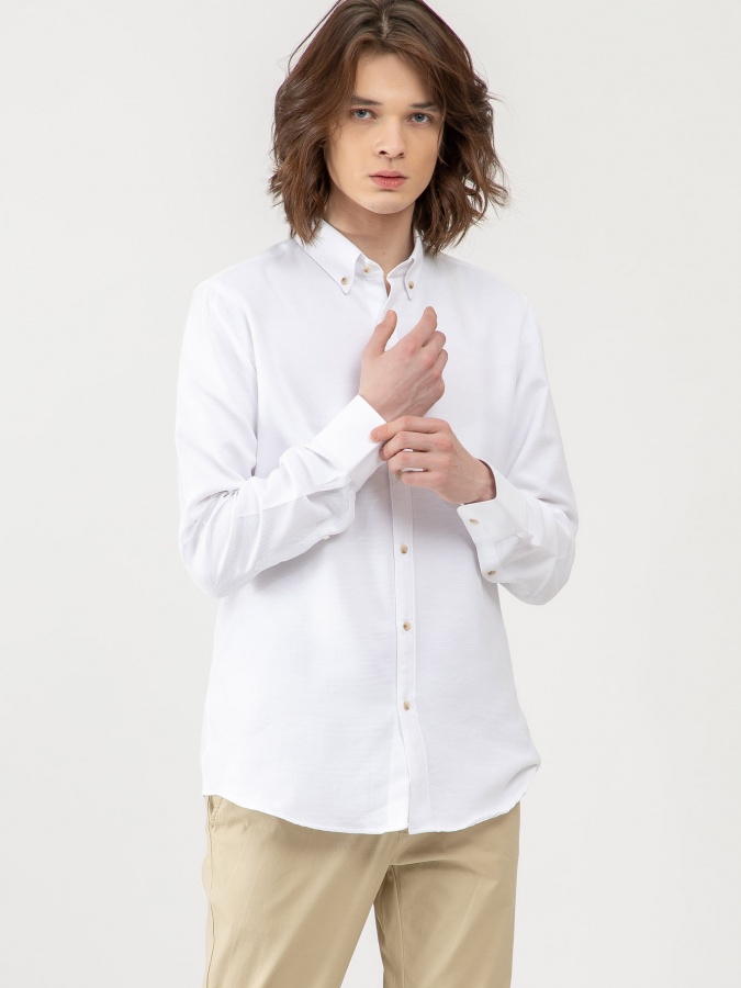 Рубашка длинный рукав White S SS23CA2N-19-12434