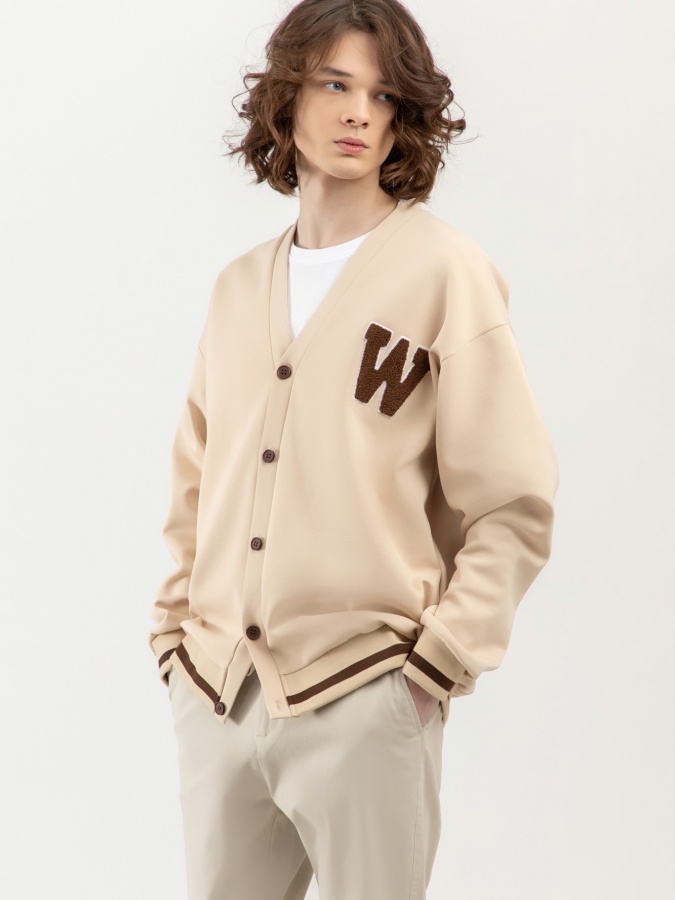 Кардиган короткая длина Beige S SS23CA2N-33-12418