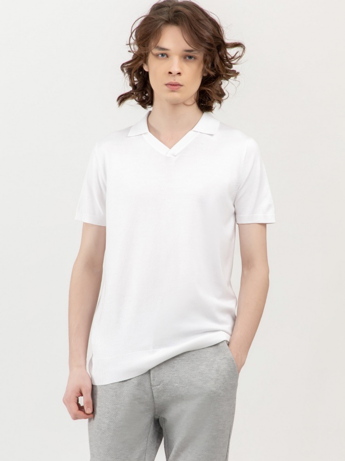 Jumper qisqa qisma oq L  SS23CA2N-29-12443