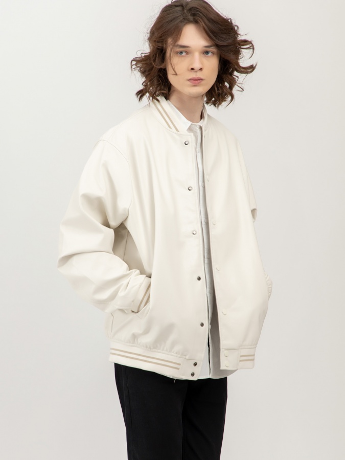 Windbreaker qisqa uzunligi oq S SS23CA1N-27-12560