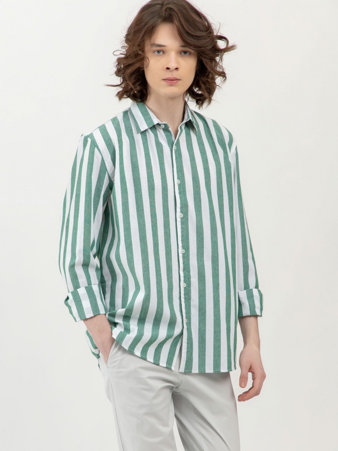 Рубашка длинный рукав Green M SS23CA2N-19-12553